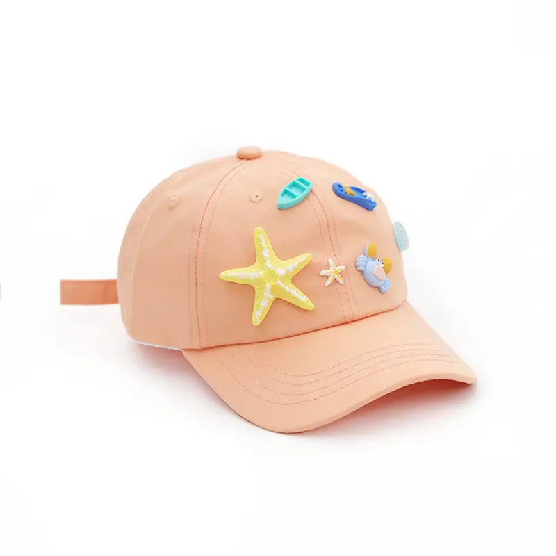 Pink 3D Cartoon Sun Hat for Boys Girls Travel Baseball Cap - Image 4
