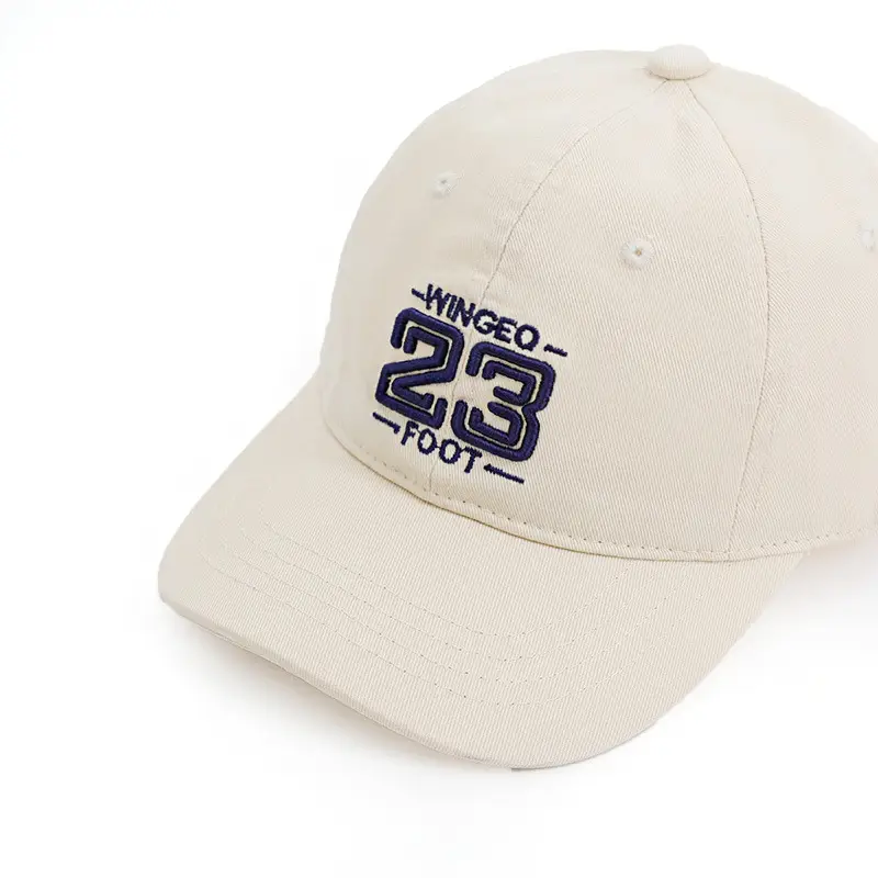 23 Digital Embroidered Baseball Cap Brown Boys Girls