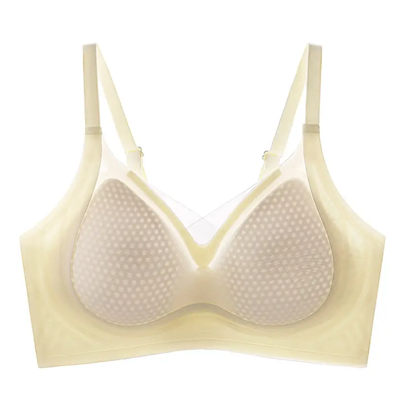 Pink Jelly Push-Up Anti-Sagging Parammary Bra - Image 10