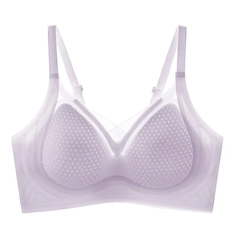 Pink Jelly Push-Up Anti-Sagging Parammary Bra - Image 3