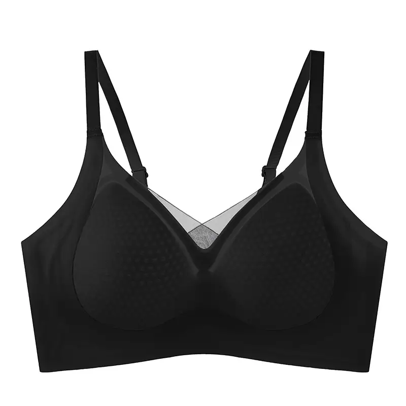 Pink Jelly Push-Up Anti-Sagging Parammary Bra - Image 5