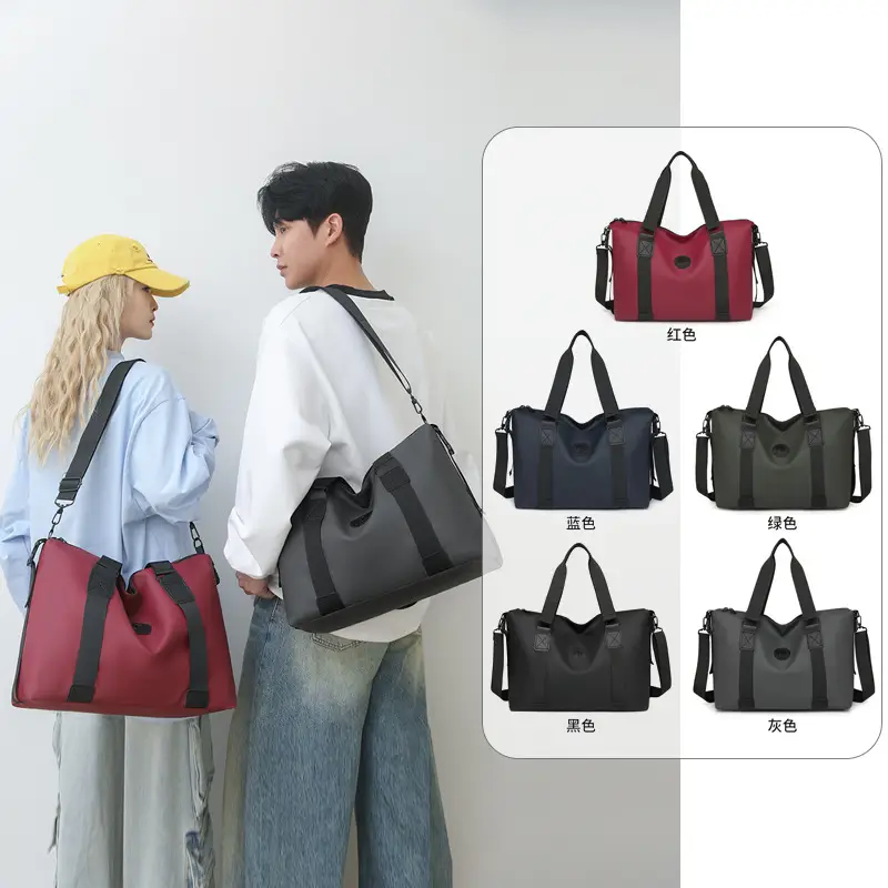 Trendy Yoga Bag Black Red Lightweight Travel Bag - Image 7