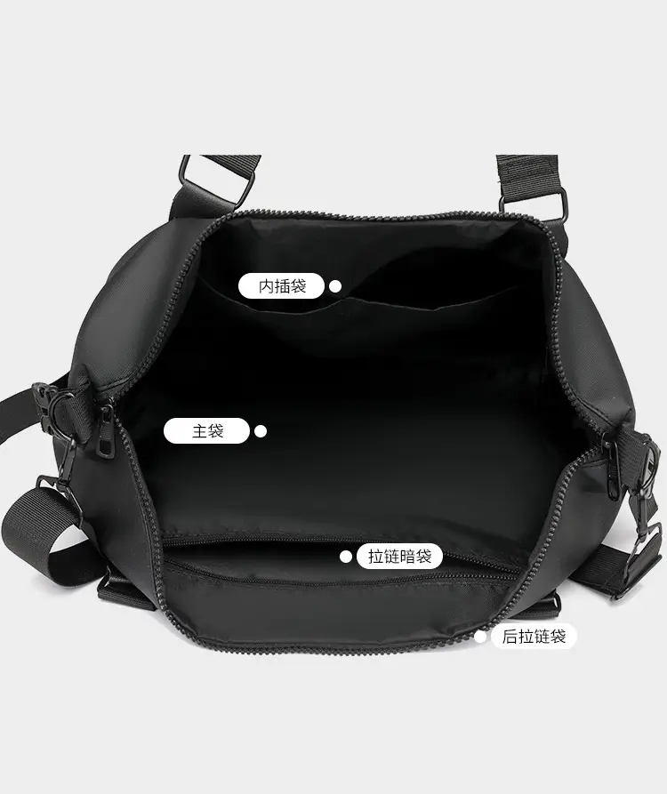 Trendy Yoga Bag Black Red Lightweight Travel Bag — feature 18