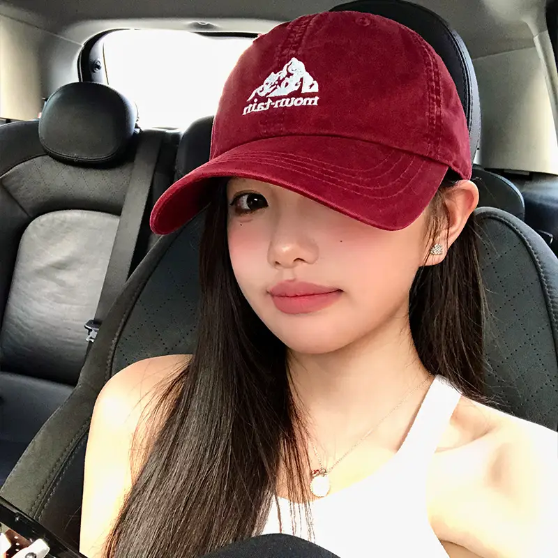 Pink Embroidered Baseball Cap for Women 2025 - Image 6