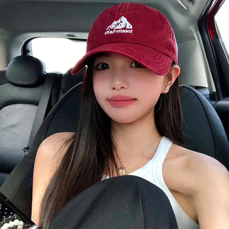 Pink Embroidered Baseball Cap for Women 2025 - Image 7