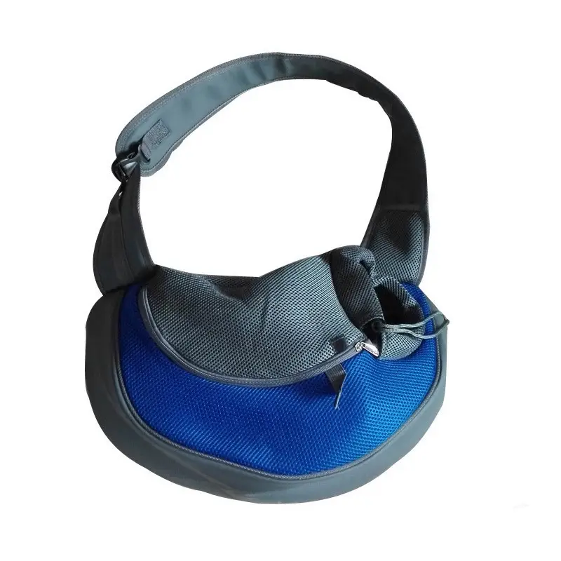 Pet Cat Dog Backpack Crossbody Bag Blue - Image 5