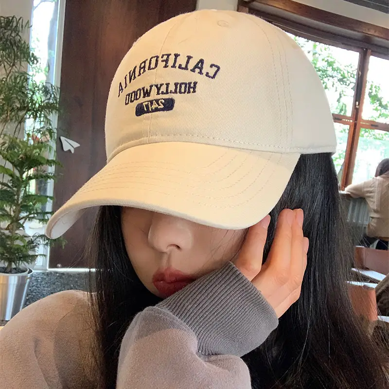 California Flag Embroidered Green Baseball Cap for Women