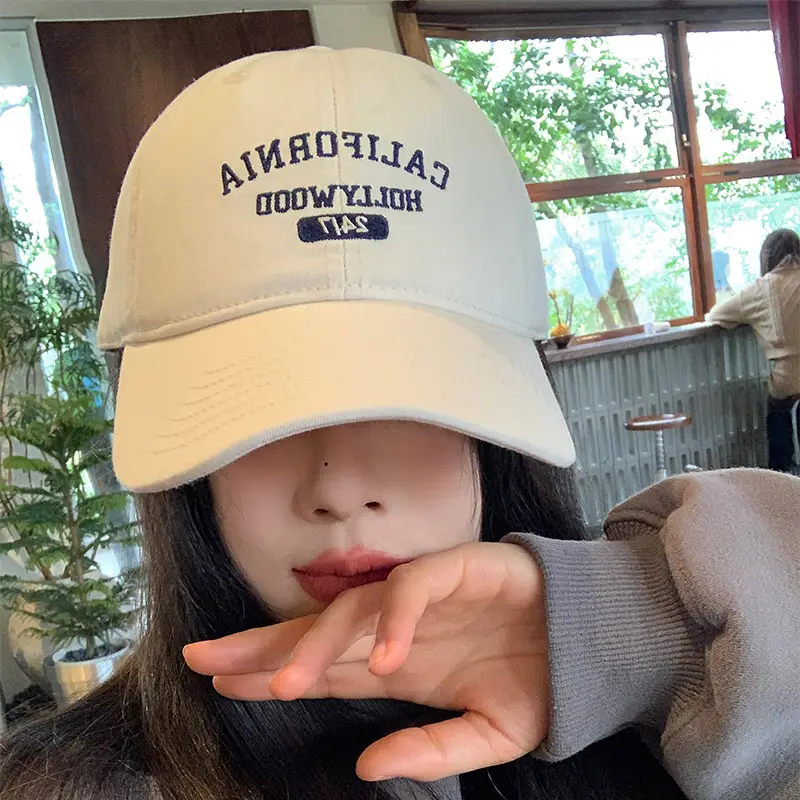 California Flag Embroidered Green Baseball Cap for Women