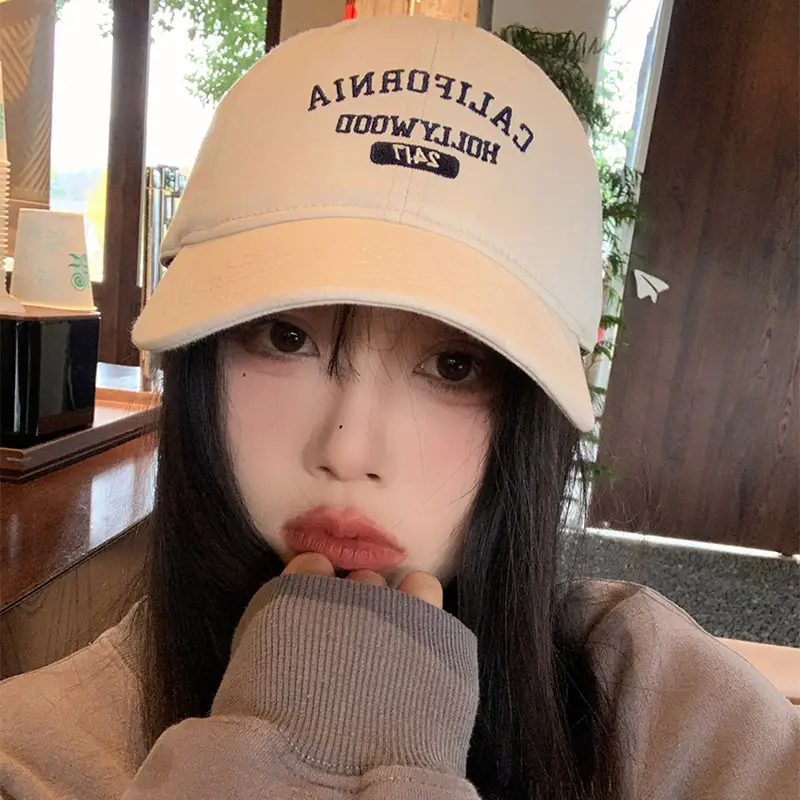 California Flag Embroidered Green Baseball Cap for Women