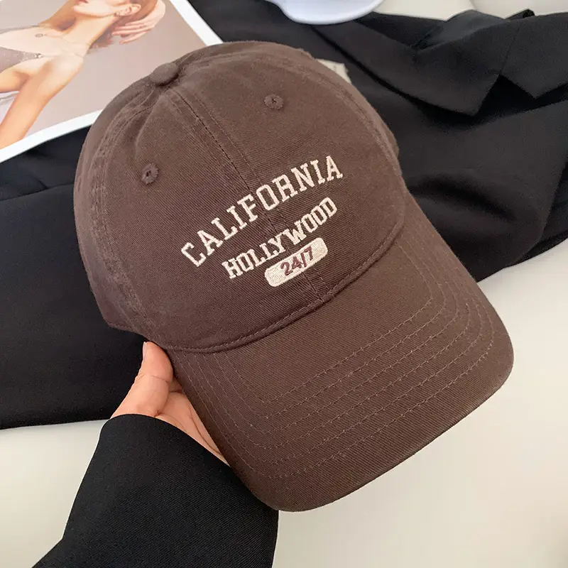 California Flag Embroidered Green Baseball Cap for Women