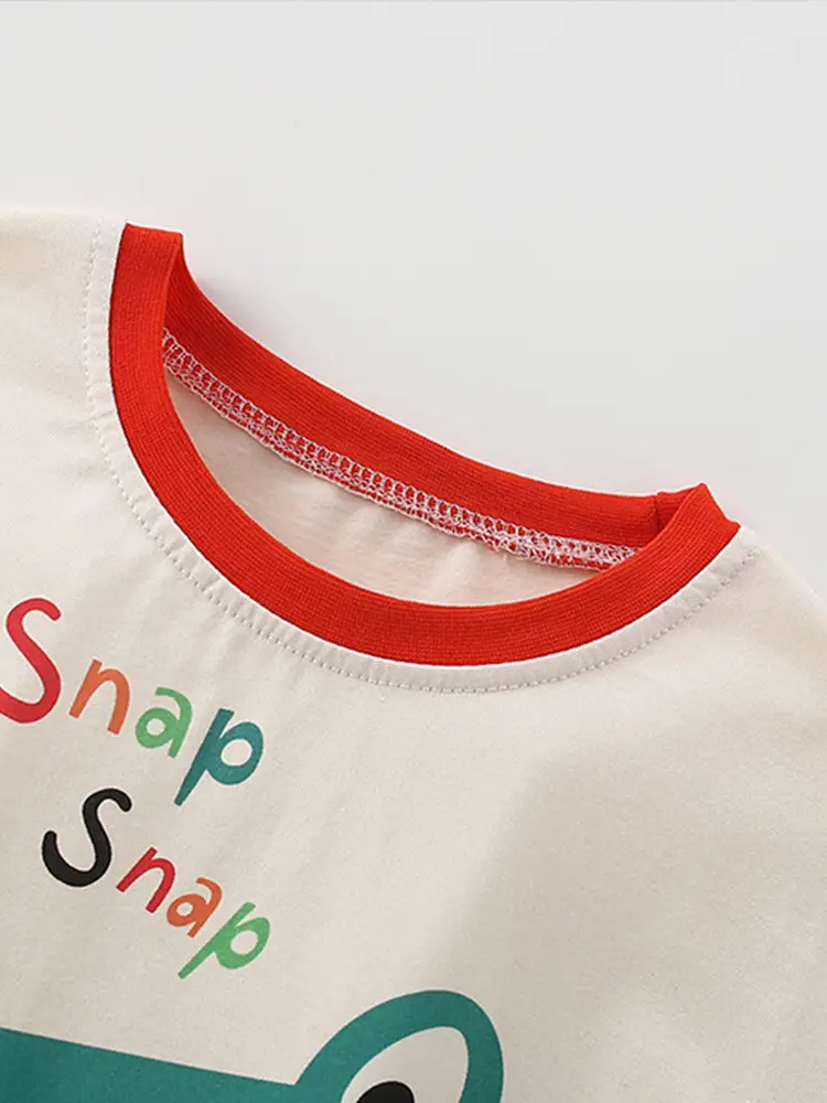 Blue Cotton T-Shirt for Boys Summer Casual Set - Image 3
