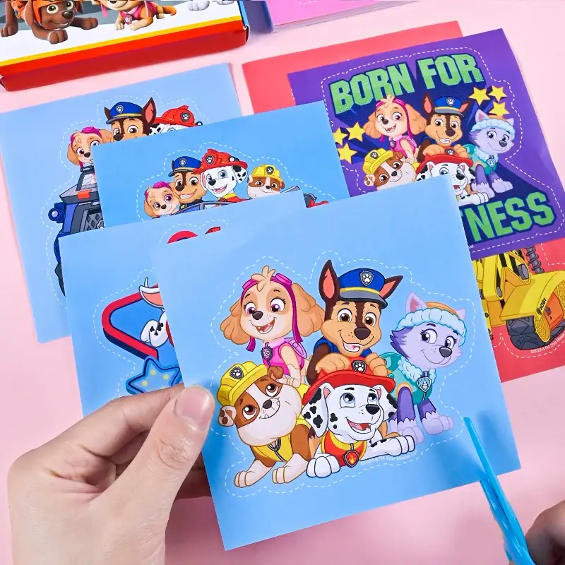 Paw Patrol Paper-Cutting Children's Craft Kit for Kindergarten, Suitable for 2-3 Year Old Toddlers, Beginner-Level, Frozen-Themed, Peppa Pig Educational Toys — feature 4