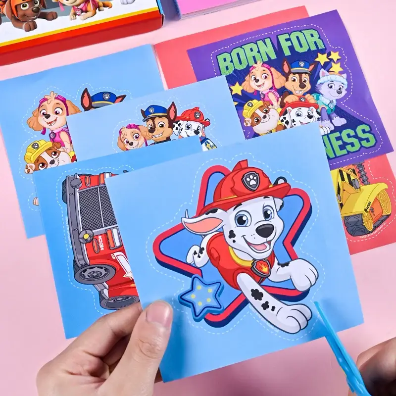 Paw Patrol Paper-Cutting Children's Craft Kit for Kindergarten, Suitable for 2-3 Year Old Toddlers, Beginner-Level, Frozen-Themed, Peppa Pig Educational Toys — feature 5