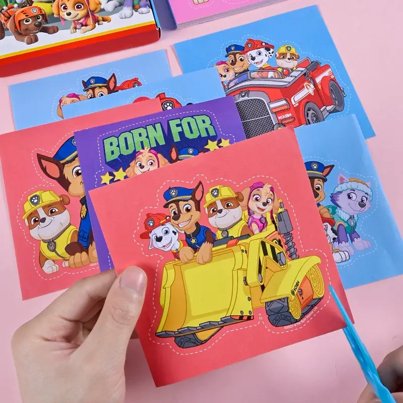 Paw Patrol Paper-Cutting Children's Craft Kit for Kindergarten, Suitable for 2-3 Year Old Toddlers, Beginner-Level, Frozen-Themed, Peppa Pig Educational Toys — feature 6