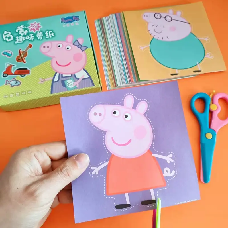 Paw Patrol Paper-Cutting Children's Craft Kit for Kindergarten, Suitable for 2-3 Year Old Toddlers, Beginner-Level, Frozen-Themed, Peppa Pig Educational Toys — feature 7