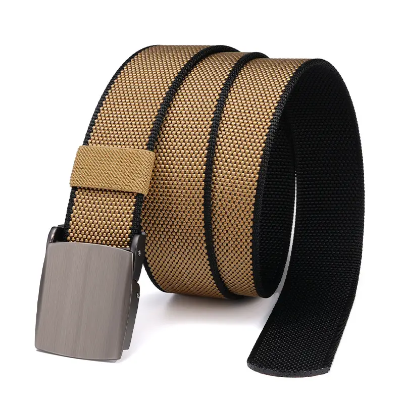 Tactical Black Belt with Alloy Buckle for Men