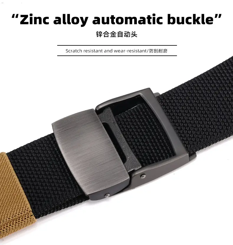 Tactical Black Belt with Alloy Buckle for Men — feature 11