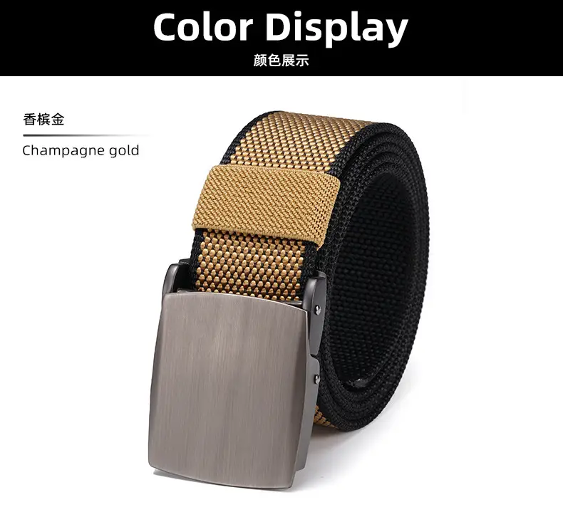Tactical Black Belt with Alloy Buckle for Men — feature 15