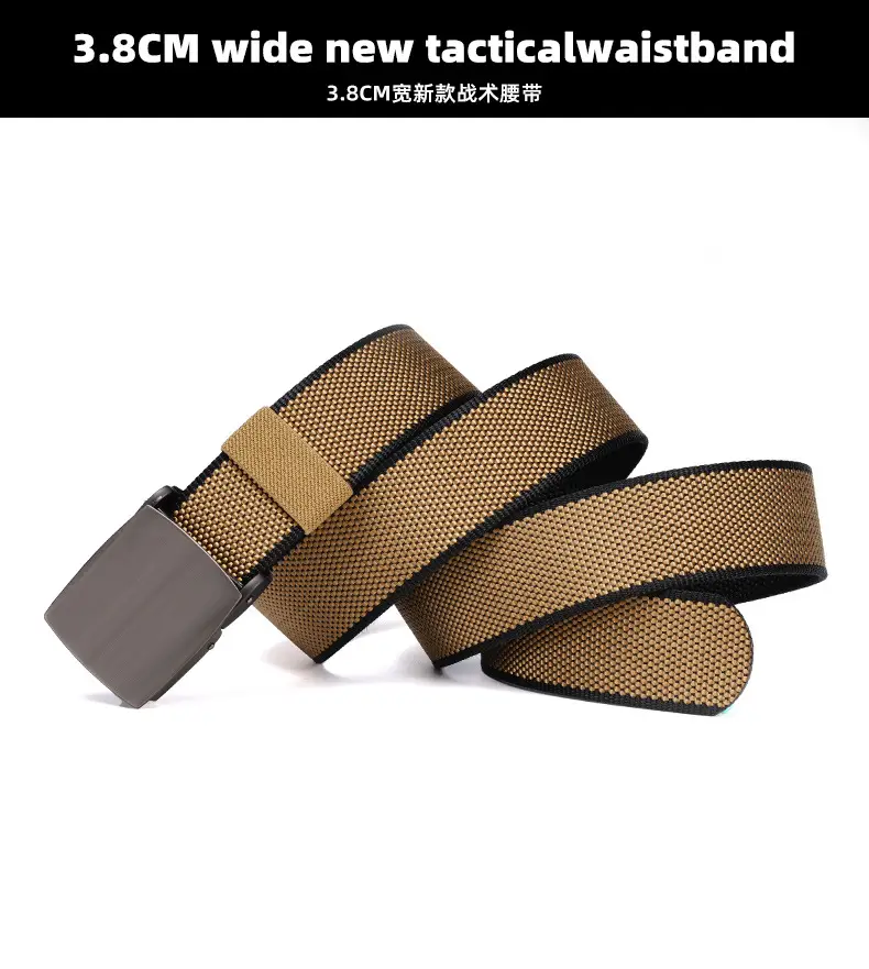 Tactical Black Belt with Alloy Buckle for Men — feature 5