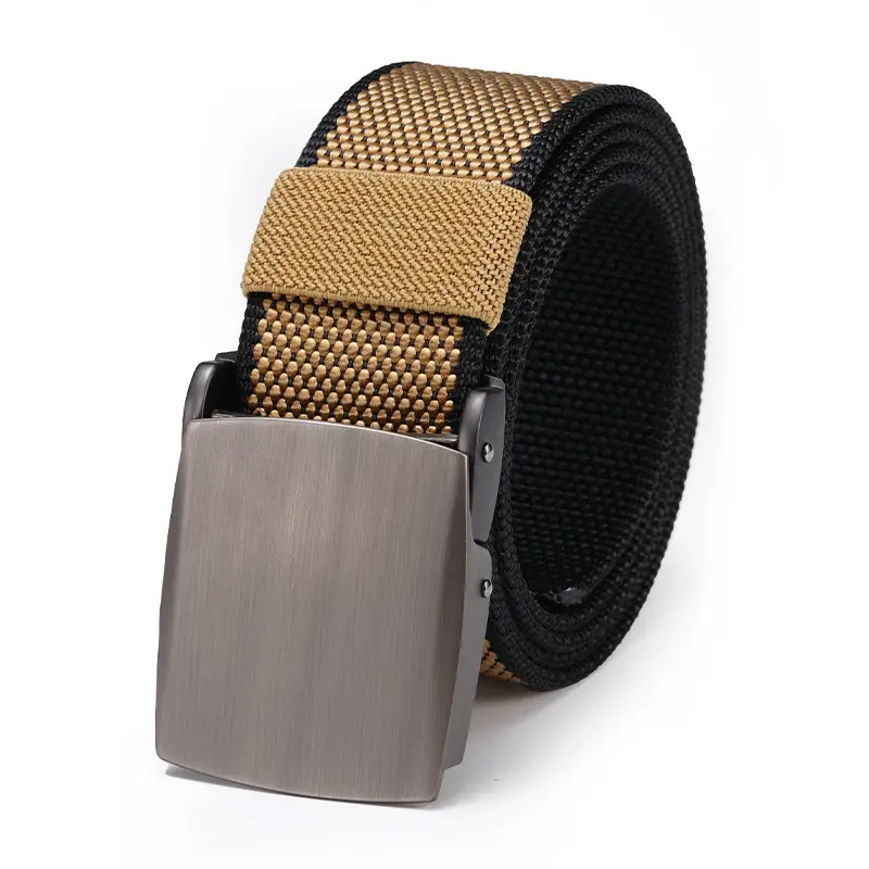 Tactical Black Belt with Alloy Buckle for Men