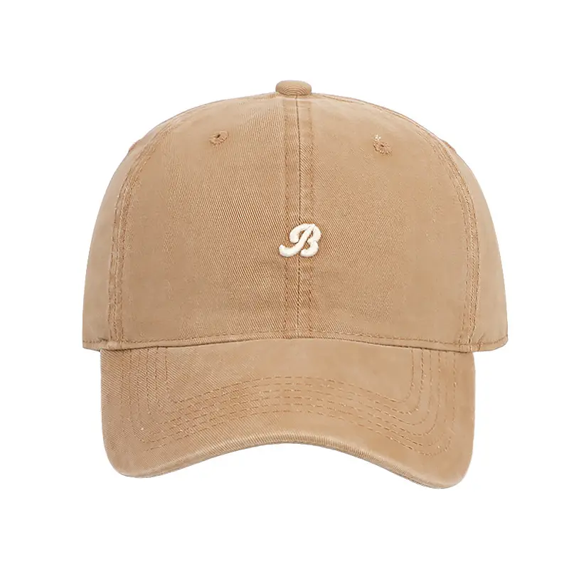 Grey Small Letter Embroidery Baseball Cap for Women - Image 11