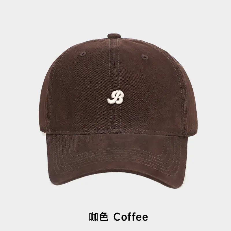 Grey Small Letter Embroidery Baseball Cap for Women - Image 3