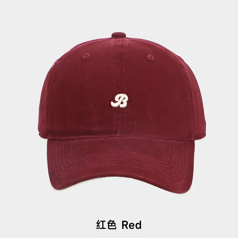 Grey Small Letter Embroidery Baseball Cap for Women - Image 5