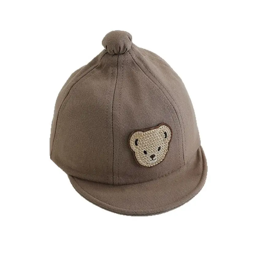 Baby Beanies Spring Autumn Adjustable Bear Head Caps - Image 11