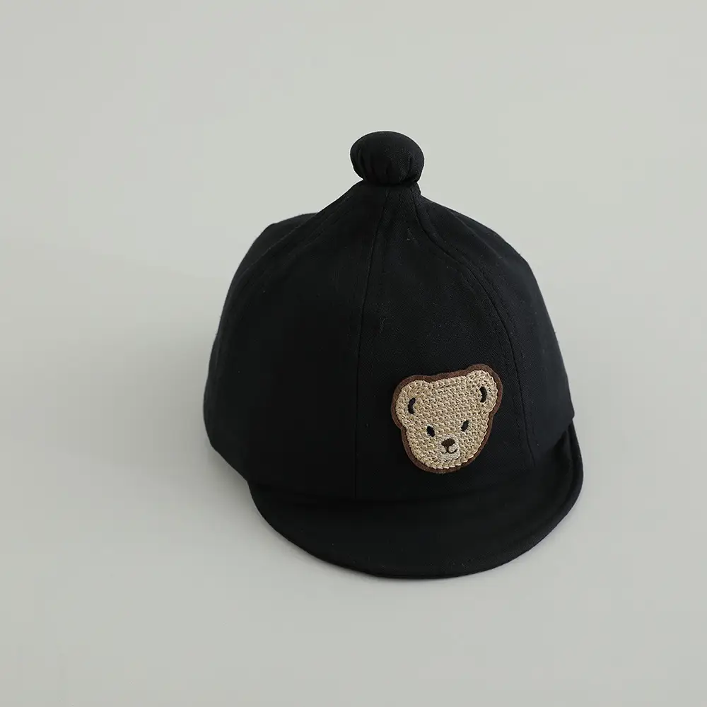Baby Beanies Spring Autumn Adjustable Bear Head Caps - Image 6