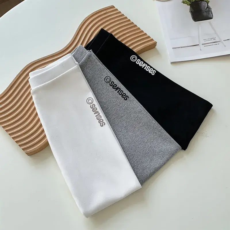 Korean Style Cotton Baby Leggings White Black — feature 1