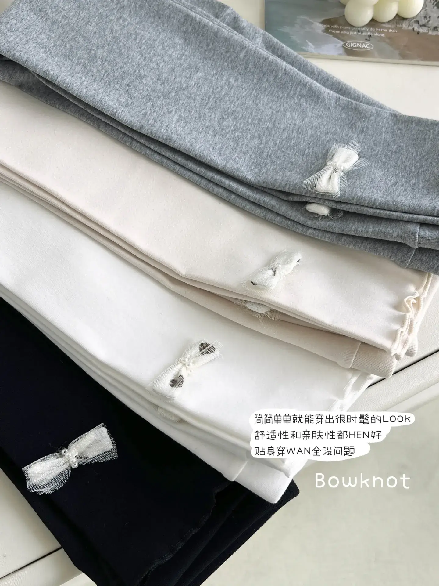 Korean Style Cotton Baby Leggings White Black — feature 28
