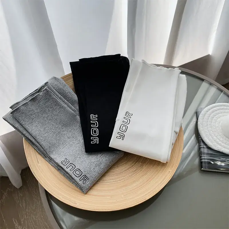 Korean Style Cotton Baby Leggings White Black — feature 3