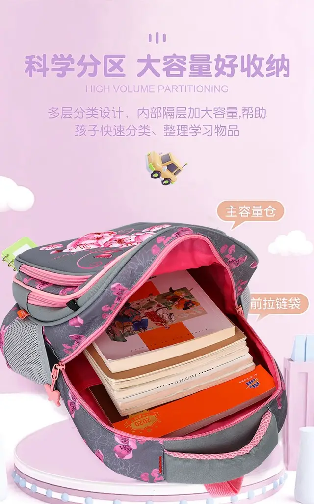 Haainey Kidsren's Primary School Backpack, Fashionable, Breathable, Burden-Reducing, Lightweight 1-4Th Grade Student Backpack — feature 12