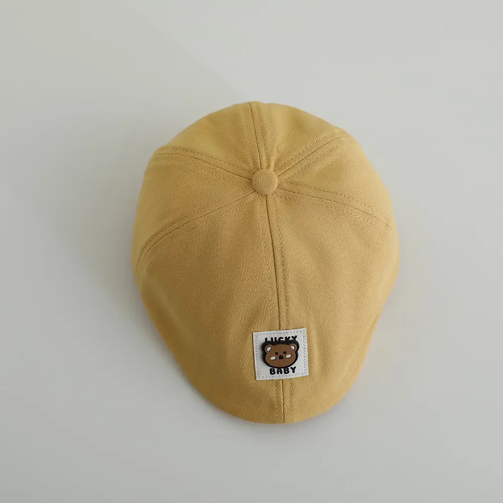 Kids Sun Hat Yellow White Cap for Boys Girls Spring Autumn — feature 12