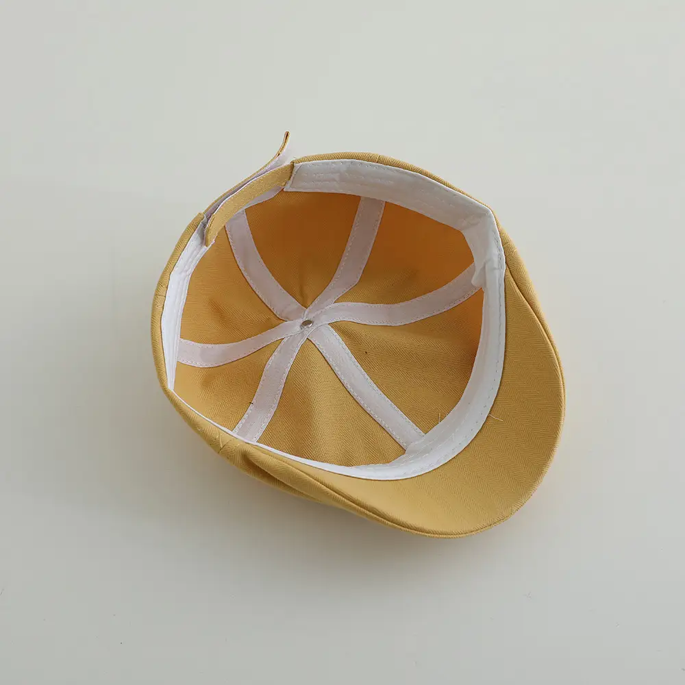 Kids Sun Hat Yellow White Cap for Boys Girls Spring Autumn — feature 13