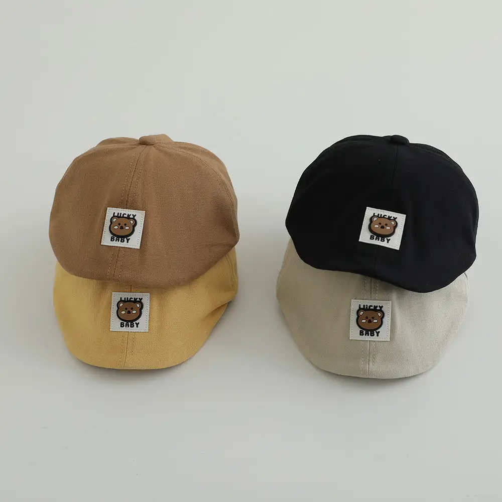 Kids Sun Hat Yellow White Cap for Boys Girls Spring Autumn — feature 3