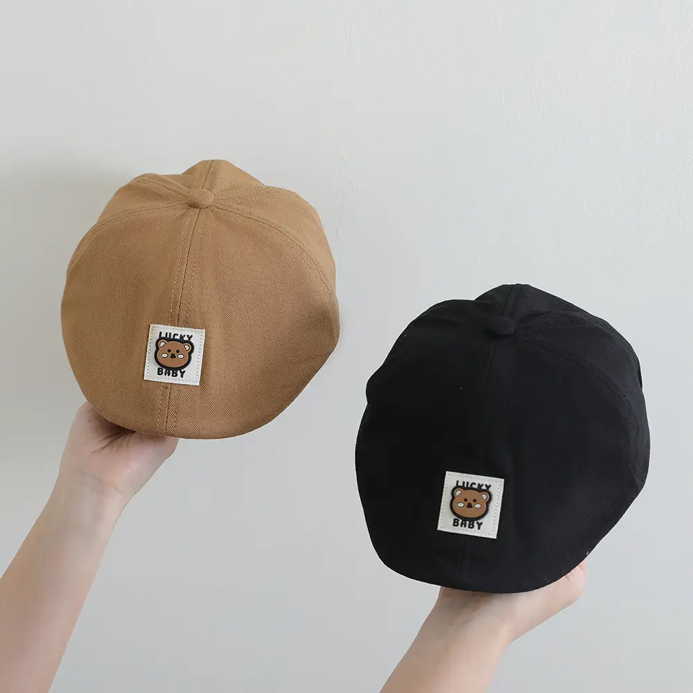 Kids Sun Hat Yellow White Cap for Boys Girls Spring Autumn — feature 5