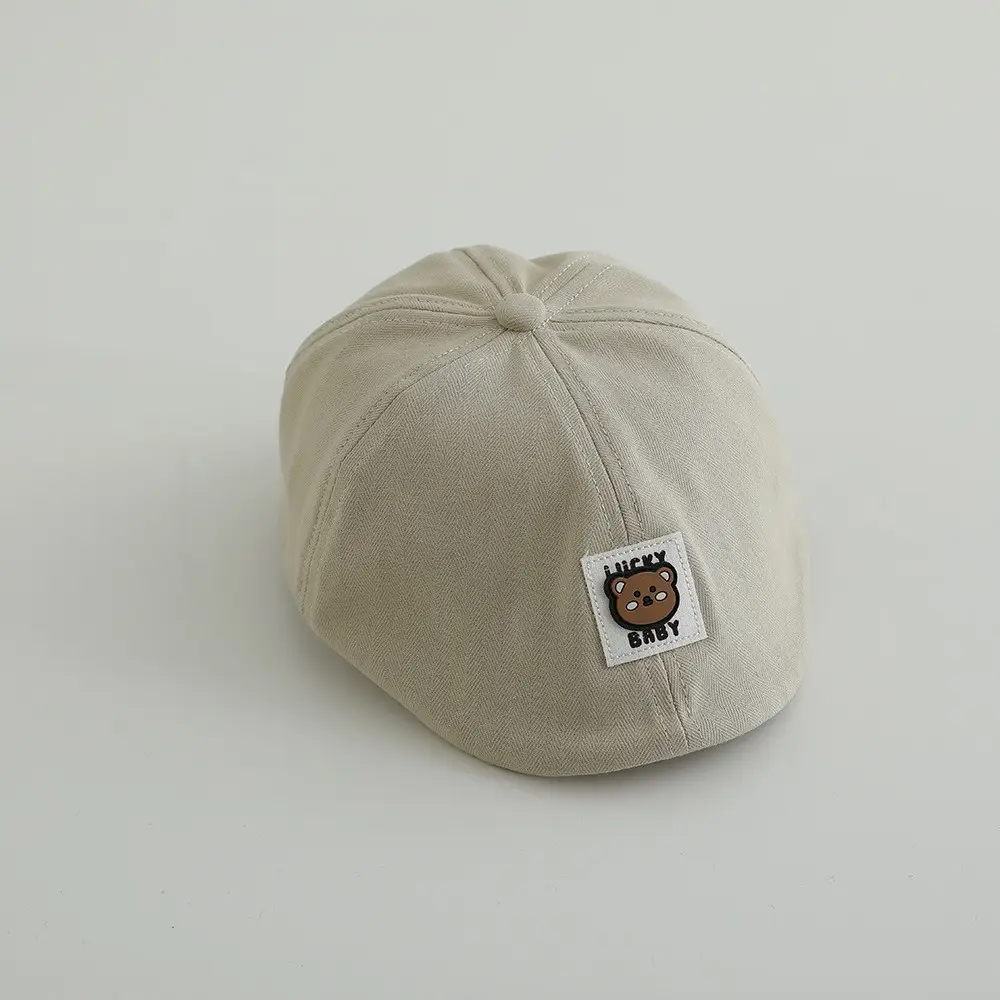 Kids Sun Hat Yellow White Cap for Boys Girls Spring Autumn