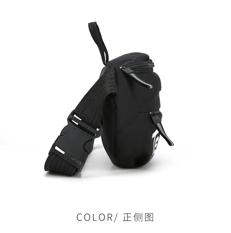 Men's White Black Shoulder Messenger Bag with Zipper — feature 26