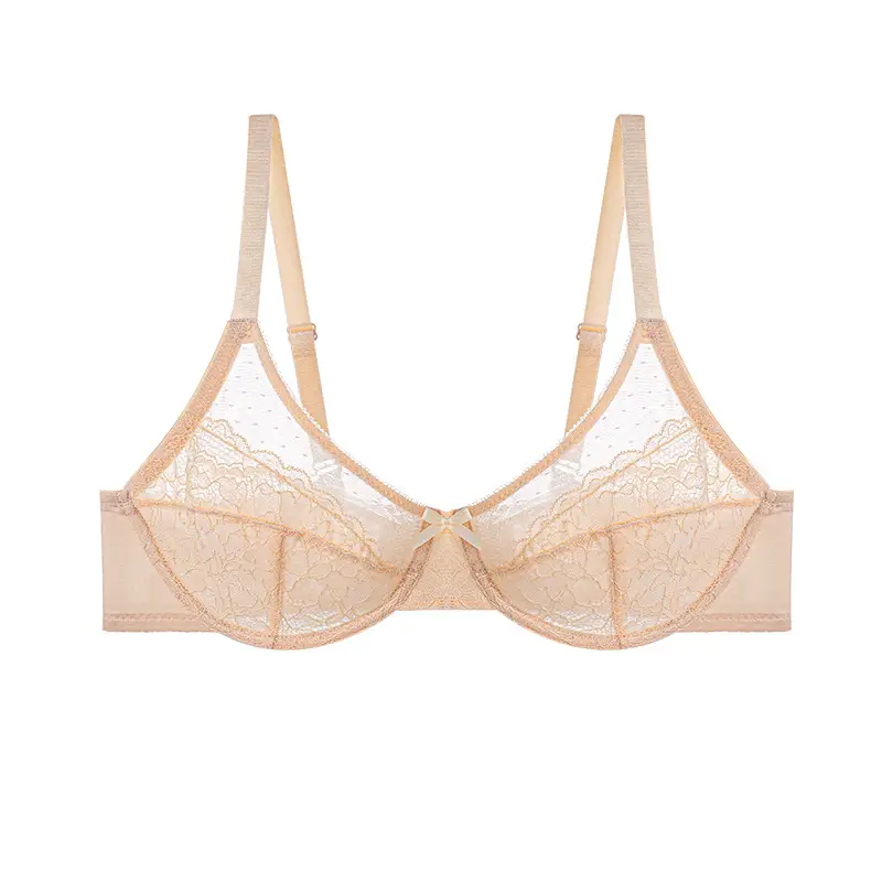 Black Lace Push-Up Underwear Women's Comfortable Mesh