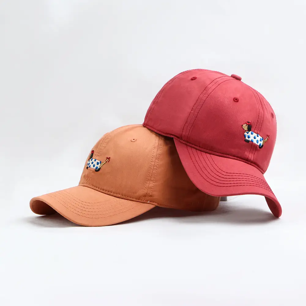 Red Korean Style Cartoon Cap for Women Men — feature 2