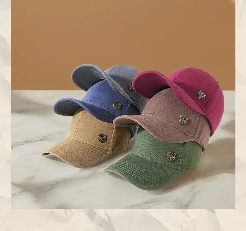 Men Grey Baseball Cap 5-Piece Outdoor Sports Sunscreen — feature 11