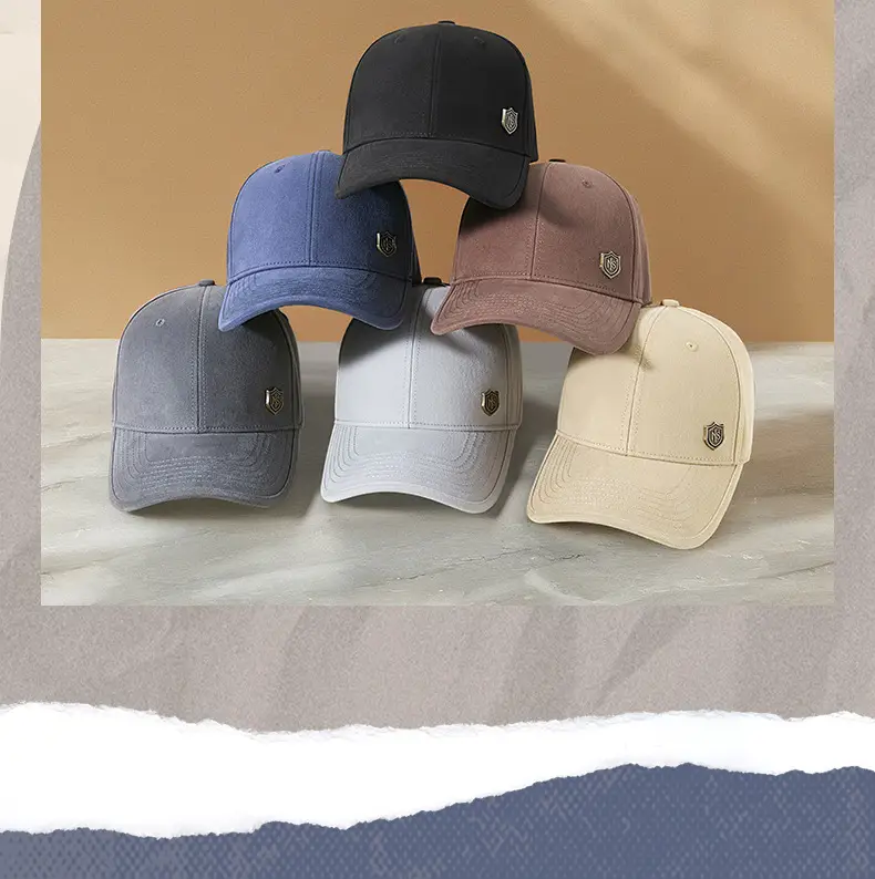 Men Grey Baseball Cap 5-Piece Outdoor Sports Sunscreen — feature 28