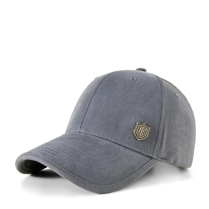 Men Grey Baseball Cap 5-Piece Outdoor Sports Sunscreen
