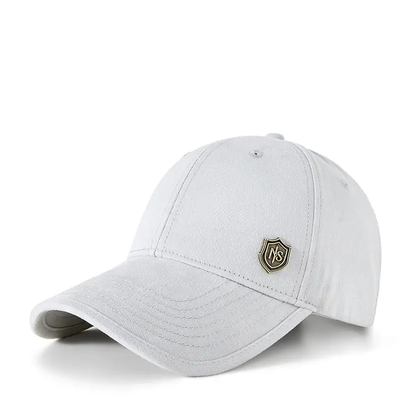 Men Grey Baseball Cap 5-Piece Outdoor Sports Sunscreen