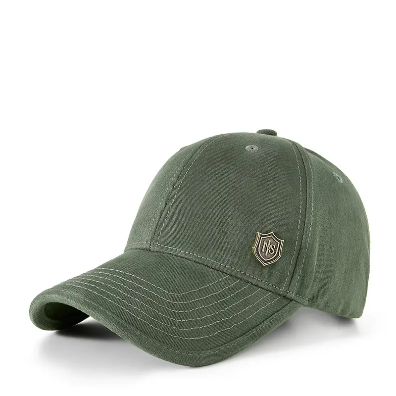 Men Grey Baseball Cap 5-Piece Outdoor Sports Sunscreen
