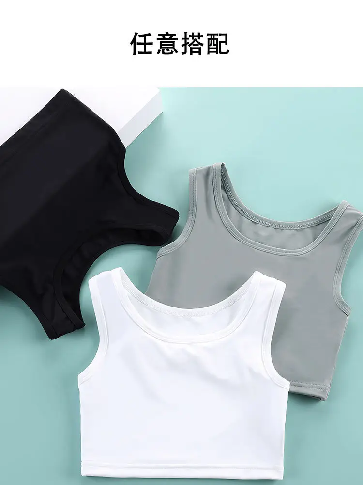 Women's White Traceless Sports Bra Back Drawstring Large — feature 10