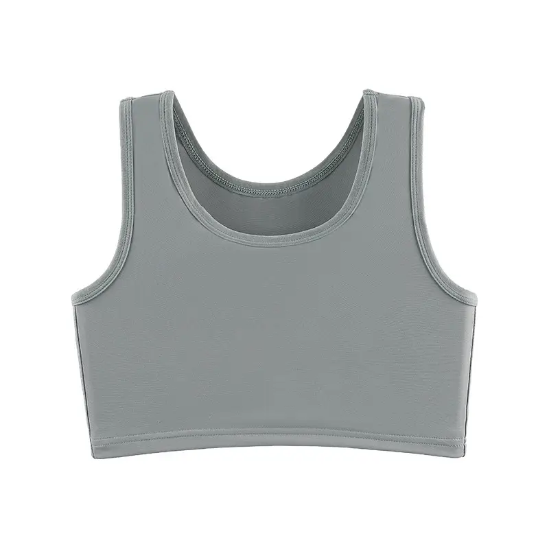 Women's White Traceless Sports Bra Back Drawstring Large - Image 2