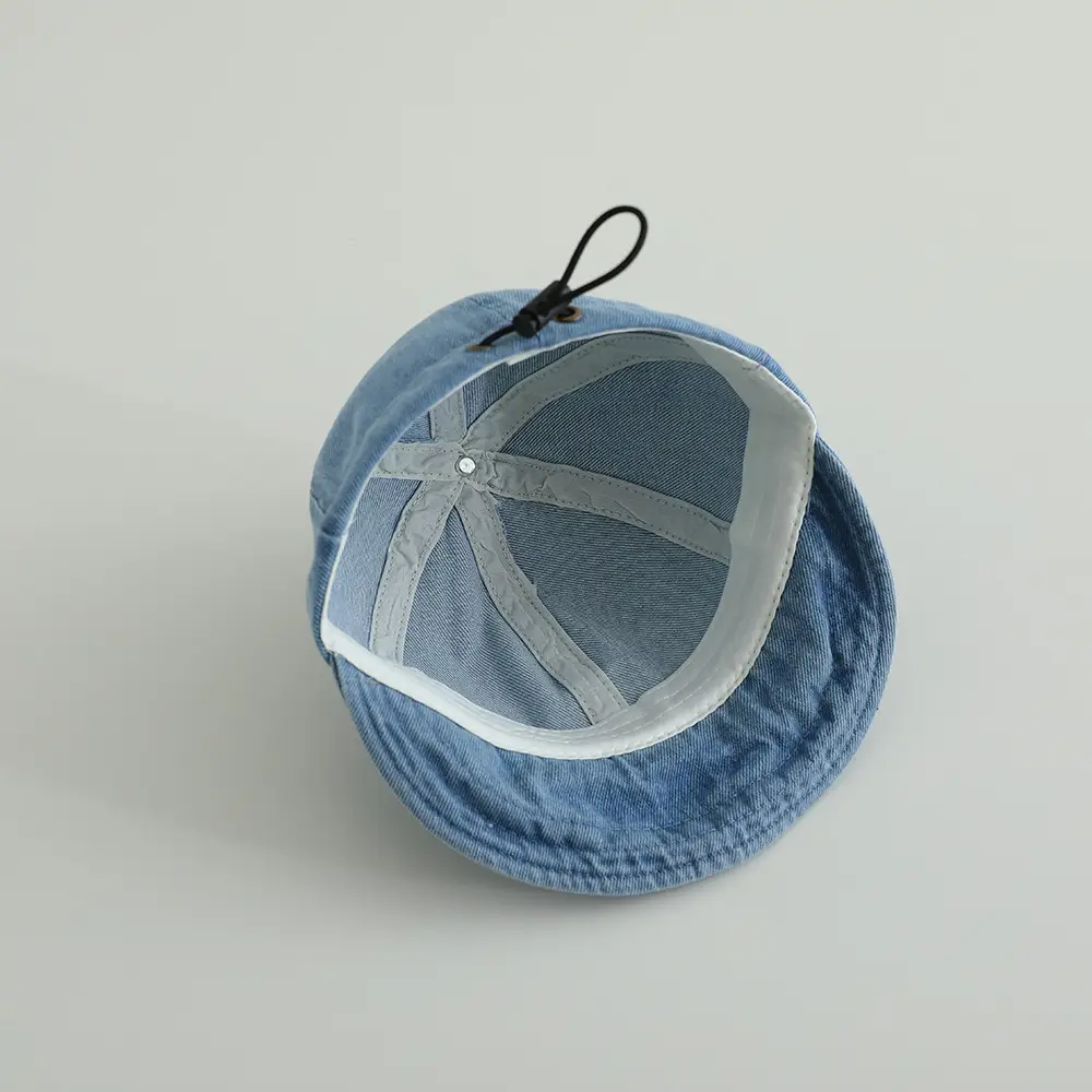 Baby Cap Blue Denim Washed Sunshade — feature 12
