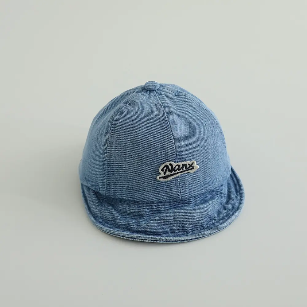 Baby Cap Blue Denim Washed Sunshade — feature 7